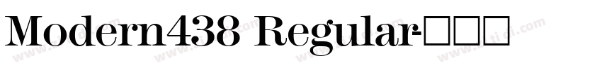Modern438 Regular字体转换